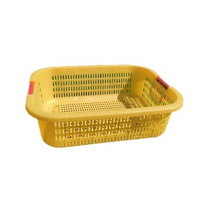 Cesta de Almacenamiento Rectangular de Plástico 30x23x9cm con Asas para Lavar y Organizar Vegetales en la Cocina - Product Image 5