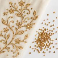 Strass en topaze du Colorado clair, 12 facettes, à dos plat, écologiques, à coupe diamant, embellissements pour bijoux et accessoires de costume de danse