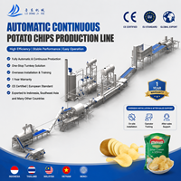 Ligne de production automatique de machines à fabriquer des chips de pommes de terre avec certification CE, installation à l'étranger