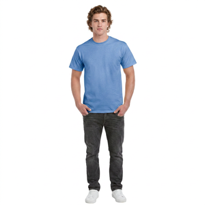 T-shirts Homme 2025 en Coton Lourd 100% Personnalisables – Qualité Supérieure, Tissage Peigné, Meilleurs T-shirts Tricotés Personnalisés pour Homme - Product Image 1