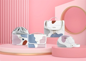 <b>Toiletries</b>, Digital Accessories, Portable Storage for Women Fold Makeup <b>Bag</b>, Leather Cosmetic Organizer for Brushes, - Product Image 2