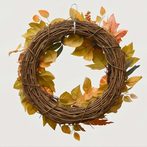 Couronne décorative artificielle mini citrouille et tournesol pour la récolte d'automne, anneau floral à suspendre à la porte pour la décoration intérieure - Product Image 3