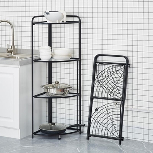 Kệ Hình Quạt Nhà Bếp Kệ Để Đồ Góc Tam Giác Gia Dụng Nhiều Tầng Hạ Cánh - Product Image 2