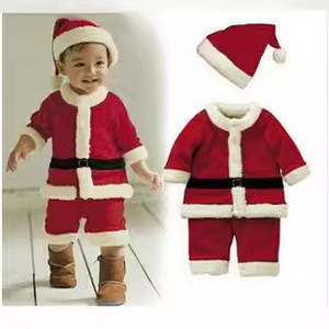 Children Christmas Costume <b>Santa</b> Outfit Red Dress With Hat For Girls Performance Wear - Product Image 5