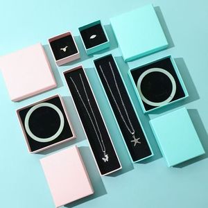 Jewelry Packaging Box Rectangular Drawer Style For <b>Earrings</b> Necklaces Bracelets <b>Gift</b> <b>Boxes</b> Minimalist Design - Product Image 1