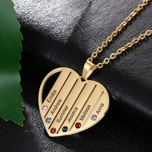 Della Ragazza Dei Monili Personalizzati Scrittura a Mano Lettera Personalizzata Nome Collane - Product Image 2