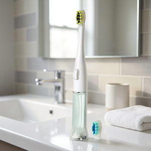 Cepillo de Dientes Eléctrico SonicPump con Batería, Bomba Integrada para Enjuague Bucal, Resistente al Agua IPX5, Cerdas Suaves, Tecnología Sónica - Product Image 3