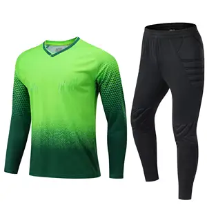 2024 Novo modelo de camisa de futebol para goleiro, uniforme de goleiro com design personalizado, camisa de goleiro