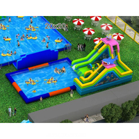 Parc aquatique gonflable géant avec piscine intex, pour enfants et adultes, de fabrication chinoise,