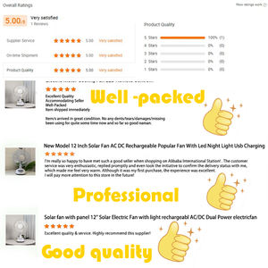 Ventilador de mesa recargable Enfriador de aire de 12 pulgadas AC DC 2 velocidades 6V Ventilador de escritorio eléctrico con luz LED Ventilador solar de carga USB <span class=keywords><strong>3</strong></span> <span class=keywords><strong>En</strong></span> <span class=keywords><strong>1</strong></span> - Product Image 4