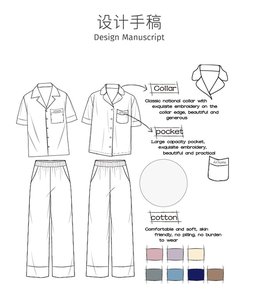 Panic Buying Dos piezas <span class=keywords><strong>de</strong></span> manga corta <span class=keywords><strong>de</strong></span> algodón y LICRA Suelto Super suave Casual Minimalista Tallas grandes Personalizado para mujeres - Product Image 4