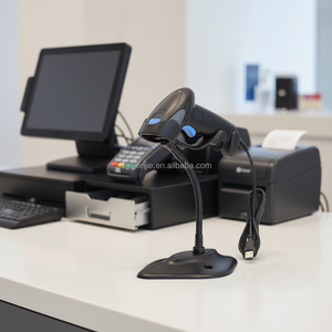 Lecteur de codes-barres et QR filaire compatible avec les caisses enregistreuses de supermarchés, laser 1D 2D pour inventaire - Product Image 5