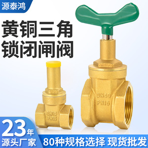 Brass Magnetic Lock <b>Valve</b> Standard Gate <b>Valve</b> DN15 DN40 PN16 for Heating and <b>Water</b> Meter - Product Image 3