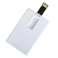 Memoria USB 2.0/3.0 de Alta Velocidad Tipo Tarjeta de Crédito, 2GB-64GB, Impresión de Logotipo Personalizado, Garantía de 1 Año