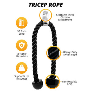 Appareil d'entraînement des triceps XLAN : Poulie à corde de tension, barre horizontale pour la maison, équipement de fitness, ensemble de poignées de tension - Product Image 2