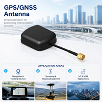 Antenne GPS GLONASS active 1575,42 MHz RHCP 28 dB LNA avec connecteur SMA RG174, montage adhésif/magnétique, impédance 50 ohms