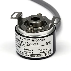 Codificador rotativo tipo Magneto elétrico 38mm, eixo meio oco de 8mm, mini codificador rotativo tipo Magneto elétrico 1024/2048 PPR
