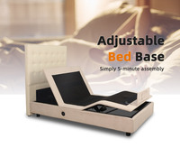 Lit Électrique Réglable Intelligent sur Mesure d'Usine, avec Matelas et Massage Vibratoire Intégré