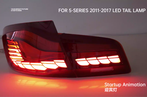 Nuevo diseño 2010-2017 luz Led con señal de giro Sequantial Led <span class=keywords><strong>Ragon</strong></span> escala luz trasera para Bmw 5 Series F10 F18 luces traseras - Product Image 4