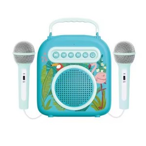Micrófono para niños <span class=keywords><strong>Karaoke</strong></span> Máquina de cantar Doble trigo Micrófono para el hogar Audio Música Juguete - Product Image 5