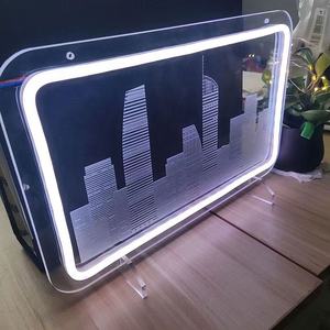 <strong>Glass</strong> Art Music Plaque Custom <strong>Spotify</strong> Plaque Acrylic Music Cover Plates With Neon Decoration for Home - Product Image 5