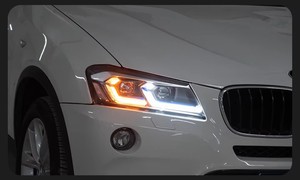Фары для BMW X3, светодиодные, с линзой-проектором, 2010-2013, F25, фары головного света, сигнальные фонари, дневные ходовые огни, автомобильные аксессуары - Product Image 4