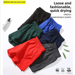 Custom Mens Plain Casual <b>Shorts</b> Lightweight Unisex Four-way Stretch 100% Polyester Classic Fit Elastic Waist <b>Shorts</b> - Product Image 3