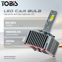 YOBIS Nouvelle version améliorée Ampoule automobile 40W 4000lm D3S D4S D5S D8S D1 D2 D3 D4 D1R D2R D3R D4R D2S Kit de conversion Phare LED 12V 6000K