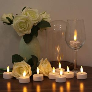 Mini bougies LED à flamme vacillante 3D, lot de 6, décorations romantiques pour la maison, différentes tailles, pour mariage - Product Image 6