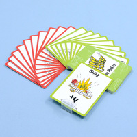 Cartes de jeu de dessin animé personnalisées haut de gamme pour enfants, jeux de société éducatifs en plastique, impression de cartes de jeu