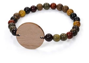 Pulsera <span class=keywords><strong>de</strong></span> cuentas <span class=keywords><strong>de</strong></span> madera <span class=keywords><strong>de</strong></span> sándalo con chip NFC programable, grabada con láser personalizada, ecológica, espiritual, <span class=keywords><strong>para</strong></span> meditación, fabricante mayorista - Product Image 5