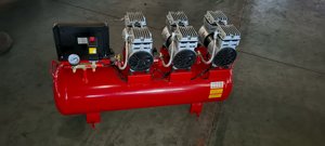 <span class=keywords><strong>ปั๊ม</strong></span>สูบน้ำ100L แบบลวดทองแดงแบบตั้ง3x750W เหมืองเงียบไม่มีน้ำมันสีแดง8Bar ใช้ปั๊มลมแบบพกพา - Product Image 5