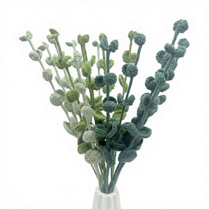 <span class=keywords><strong>ดอกไม้</strong></span>ประดิษฐ์ถักโครเชต์ทำมือจากผ้าฝ้าย/ขนสัตว์ ขายส่ง สำหรับตกแต่งบ้าน ของขวัญวันคริสต์มาส งานแต่งงาน วันรับปริญญา วันวาเลนไทน์ - Product Image 4