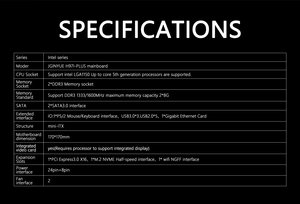 JGINYUE H97I PLUS Mini-ITX материнская плата LGA 1150 поддерживает процессор Intel I3 I5 <span class=keywords><strong>DDR3</strong></span> 1600 мГц 16 ГБ для ПК - Product Image 6