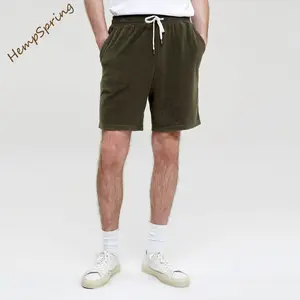 Terry cloth shorts bamboo cotton towelling short pant organic towel cloth shorts sustainable mens towel shorts