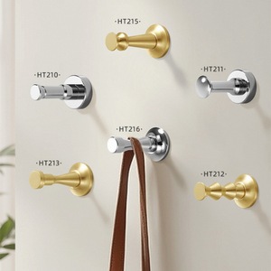 Single Entrance Brass Coat <strong>Hook</strong> for Bathroom Rear Copper Genuine Metal Bright <strong>Chrome</strong> Finish Single Toilet <strong>Door</strong> <strong>Hook</strong> - Product Image 1