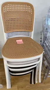 Заводская Прямая цена концессии ротанга Пластиковый обеденный стул патио стул