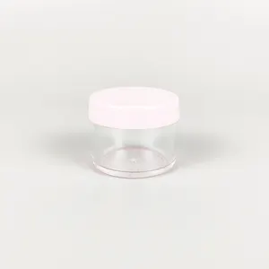 factory Traveling use small capacity 5/10/15/20ml plastic subpackage jar cosmetic cream powder jar pot package for trial