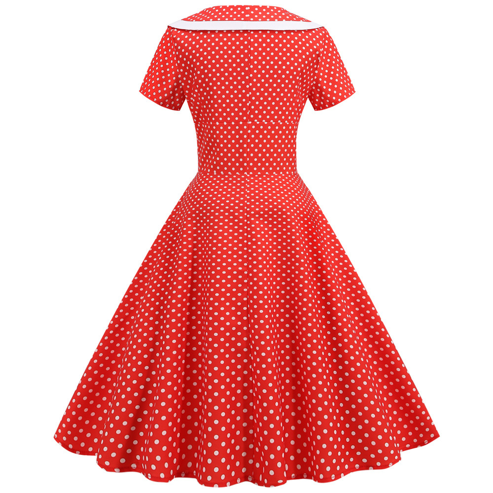 Elegant Vintage Midi Dress with Peter Pan Collar Plus Size Elegant Vintage Midi Dress with Peter Pan Collar Plus Size