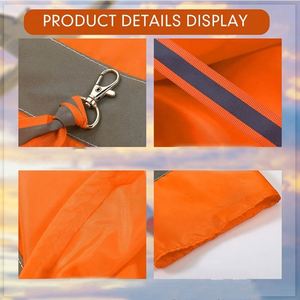 Drapeaux indicateurs de direction en tissu Oxford réfléchissant orange de haute qualité pour l'extérieur, pour la sécurité et la protection - Product Image 3