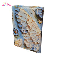 Carnet de notes A5 à pages lignées avec impression de papillon peint à l'huile, carnet de notes, agenda de bureau pour les travailleurs et les étudiants