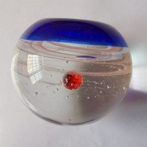 Pisapapeles de Cristal de <span class=keywords><strong>Murano</strong></span> Hecho a Mano con Diseño de Galaxia y Universo, con Purpurina y Circonita, Herramientas y Regalos de Oficina - Product Image 2
