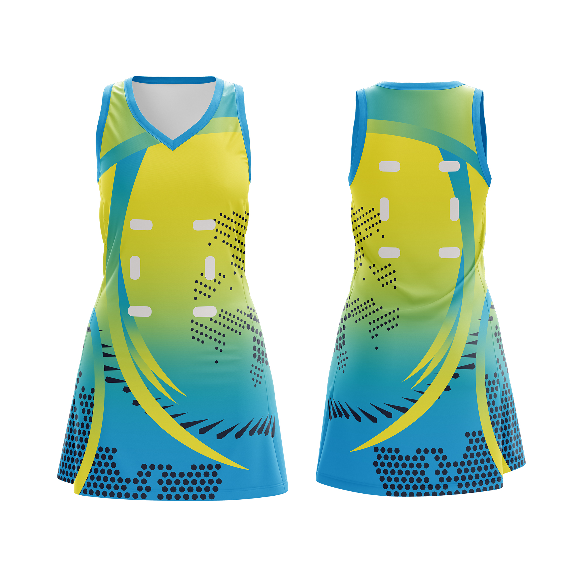 Custom Netball Dress Uniform - Quick Dry & Breathable Custom Netball Dress Uniform - Quick Dry & Breathable