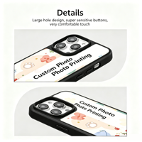 Coque de téléphone en acrylique magnétique givré et porcelaine cristalline pour Apple 17PROMAX/17, personnalisable avec des photos basées sur des images fournies