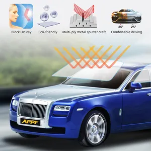 1.52*30m VLT15% UVR 100% IRR 93% Heat Rejection Solar Film Window Tint Uv-Proof Glass Sun Blocking Nano Ceramic For Car