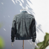 Veste en cuir suédé pour homme, fabrication OEM en gros, personnalisable, automne-hiver, grande taille, unie, style motard, veste bomber en suédé élégante