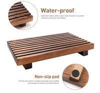 Organisateur de comptoir de salle de bain style ferme, présentoir en bois, plateau de cuisine, socle en bois, support pour distributeur de savon à vaisselle
