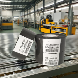 35mm Số lô mã hóa băng cuộn cho máy tem nóng Trắng Đen Bạc Vàng - Product Image 1