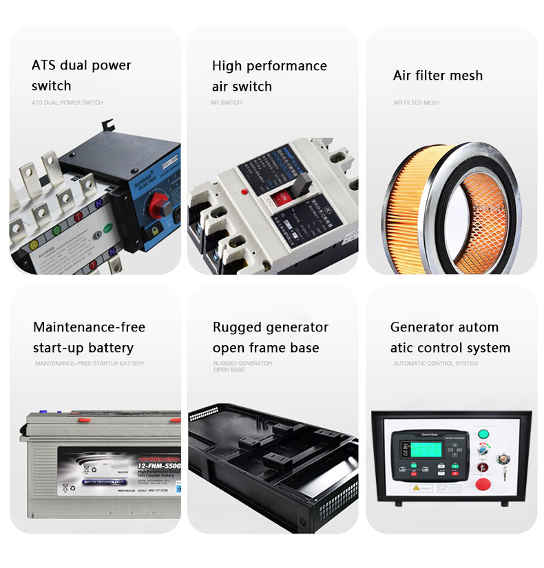 3 phase 24kw 30kva silent diesel generator 110V 220V 380V 50HZ 60HZ 4 cylinder water cooled low rpm generator