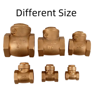 Válvula de Retención de Latón Roscada IPS de 1/2" para Sistema HVAC, Materiales de Plomería para Tuberías y Mangueras Sanitarias Roscadas YOD de 3/4" - Product Image 3